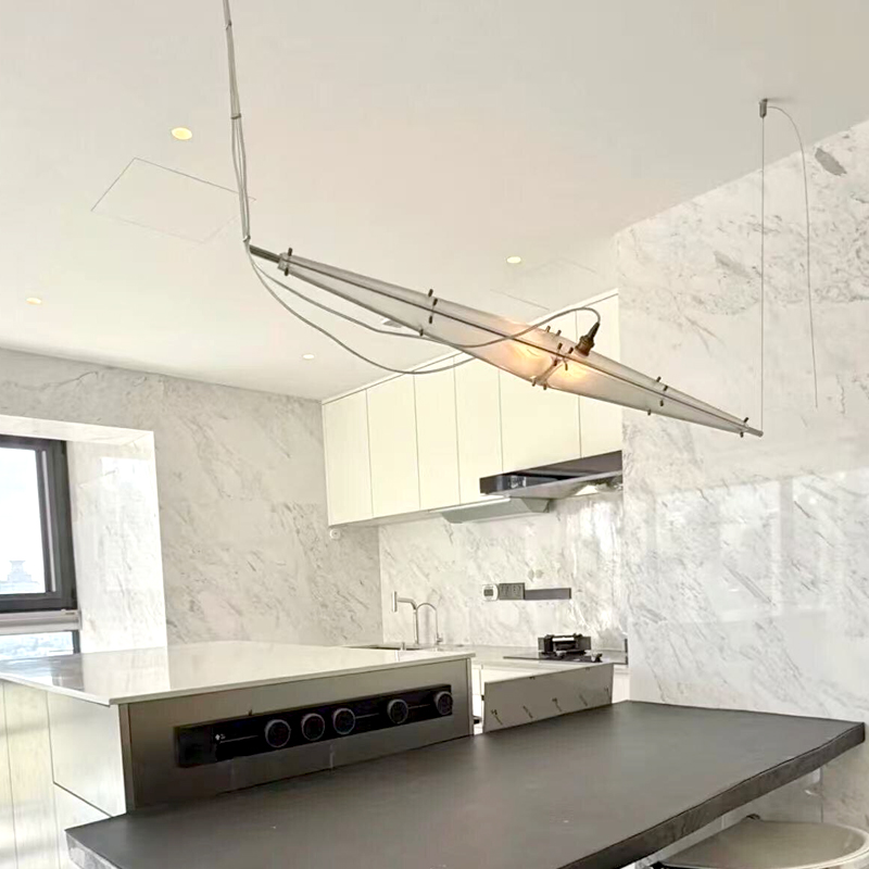 LED Glass Chandelier Minimalis - Interior Design Gold recension och pris