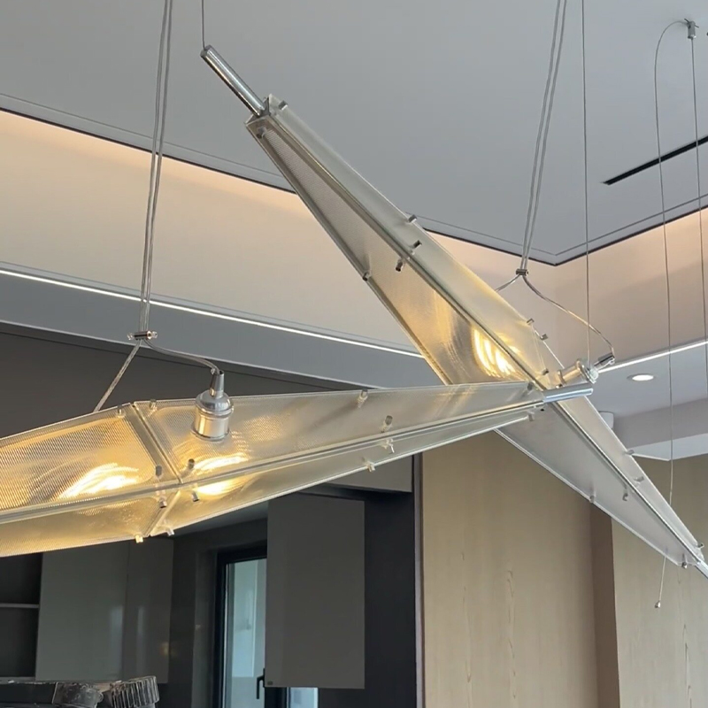 LED Glass Chandelier Minimalis - Interior Design Gold recension och pris