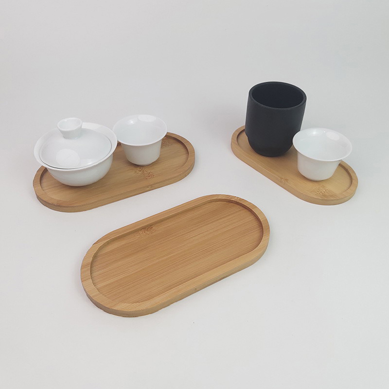 Tableware Solid Wood Food Tray - Travertine Tray Oval recension och pris