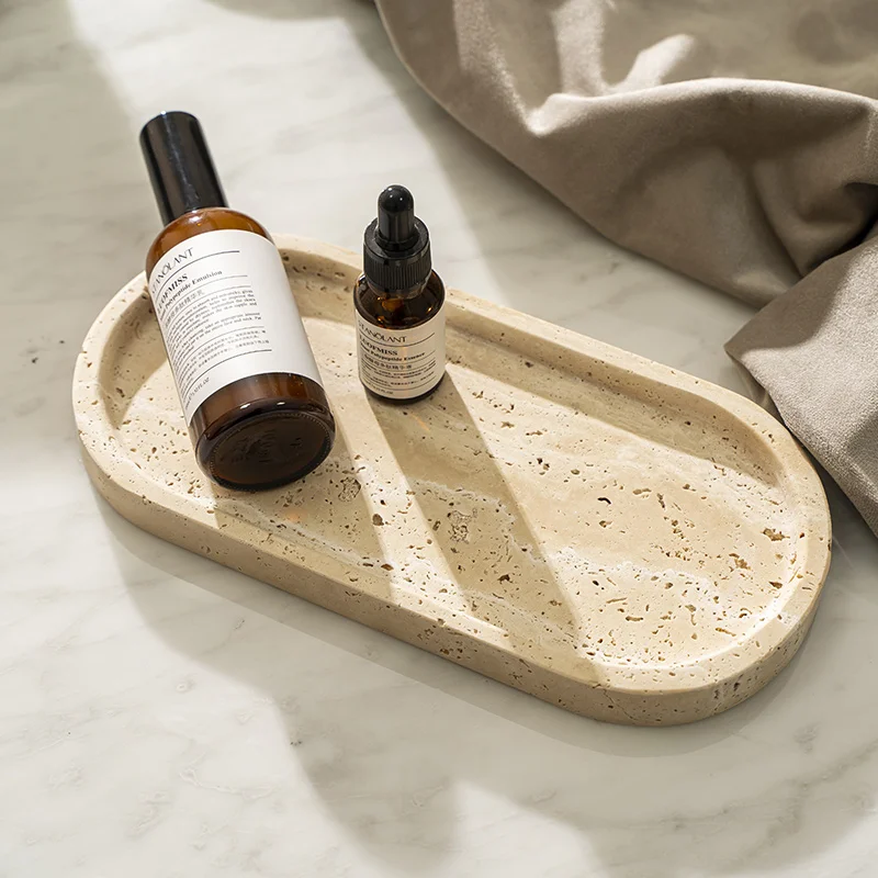 Travertine Stone Tray for Bath - Travertine Tray Oval recension och pris