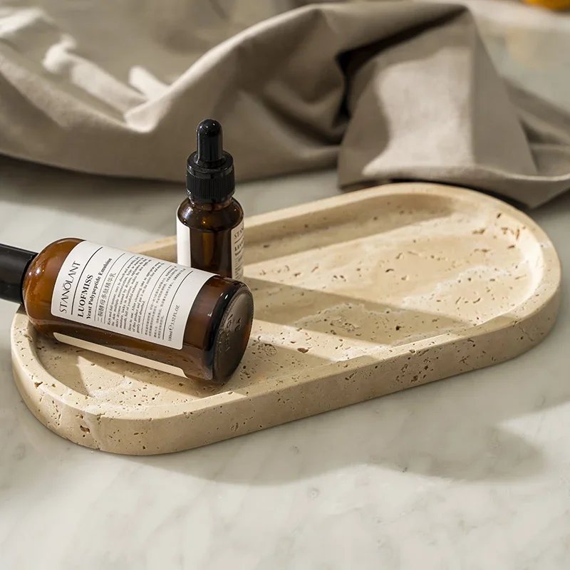 Oval Travertine Stone Tray for - Travertine Tray Oval recension och pris