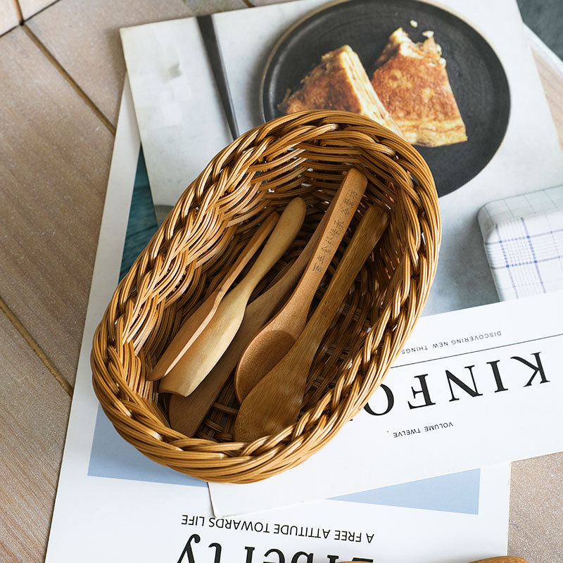 Oval Rattan Woven Storage Bask - Travertine Tray Oval recension och pris