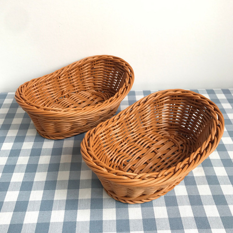 Oval Rattan Woven Storage Bask - Travertine Tray Oval recension och pris