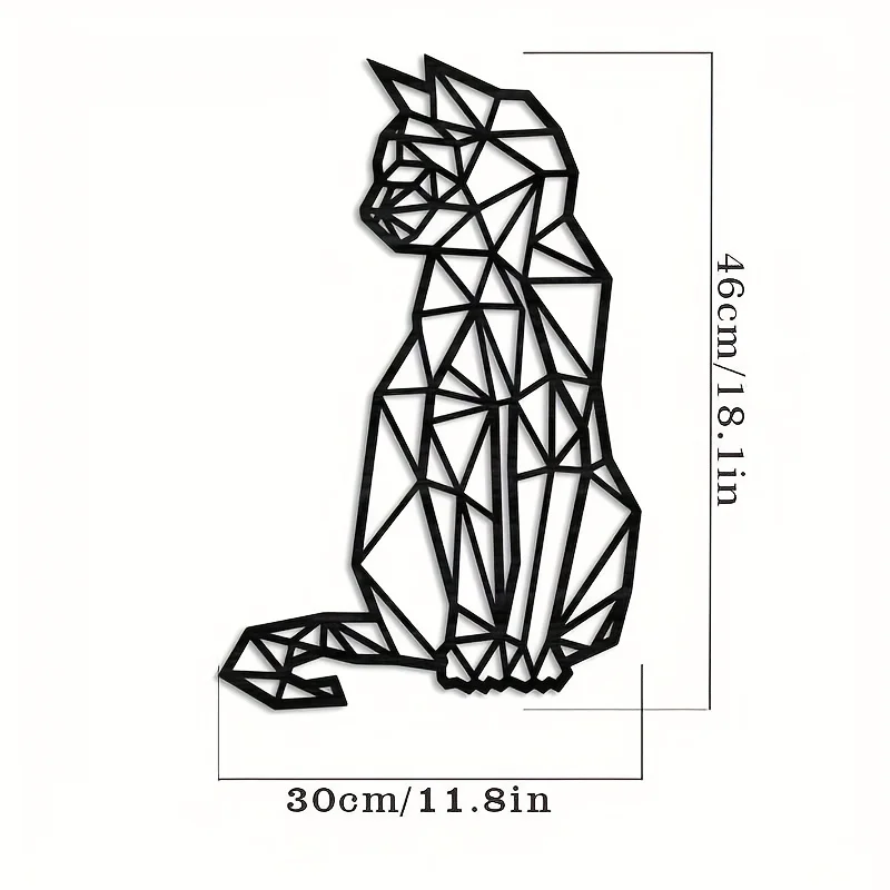 CIFBUY Iron Wall Art Metal Cat - Interior Design Home recension och pris