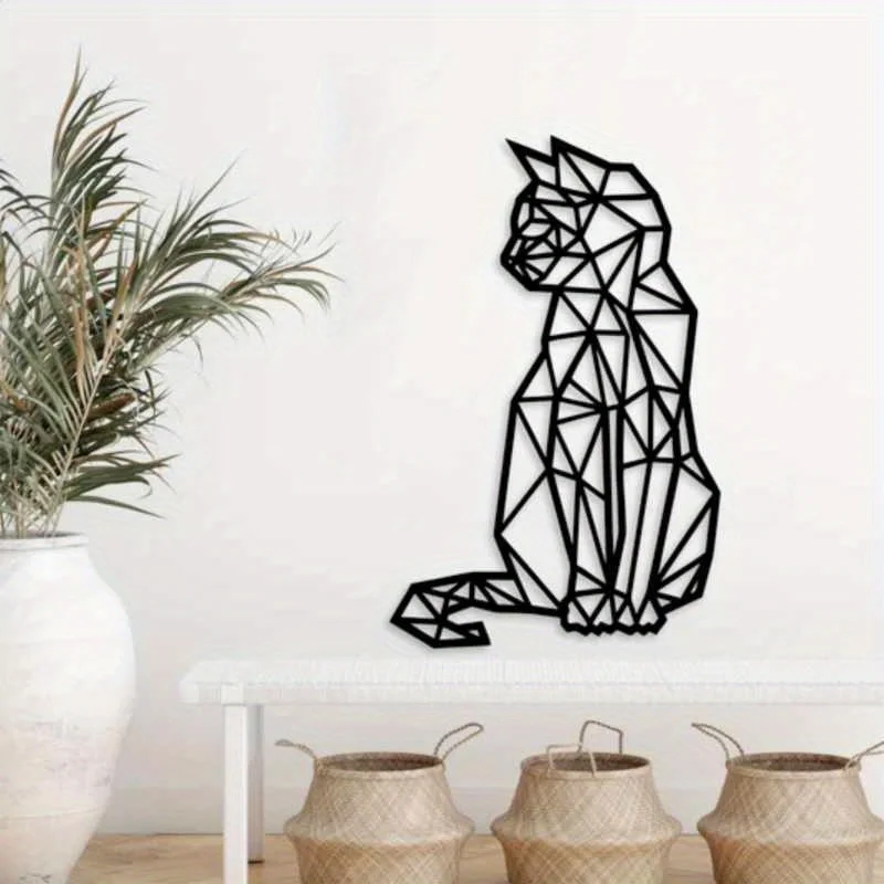 CIFBUY Iron Wall Art Metal Cat - Interior Design Home recension och pris