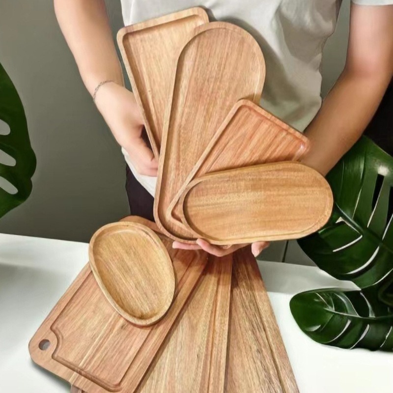 Wabi Sabi Style Acacia Wood De - Travertine Tray Oval recension och pris