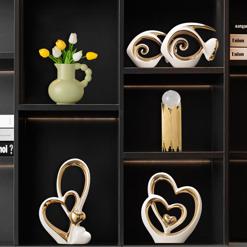 Golden Hollow Ceramic Handicra - Interior Design Gold recension och pris