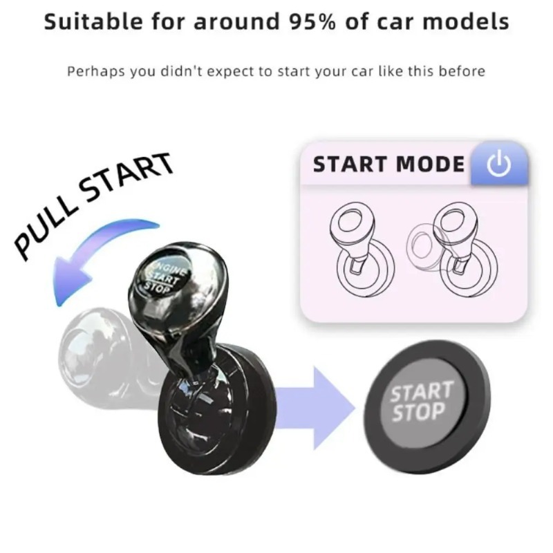 Car One-Touch Start Button wit - Interior Design Application recension och pris