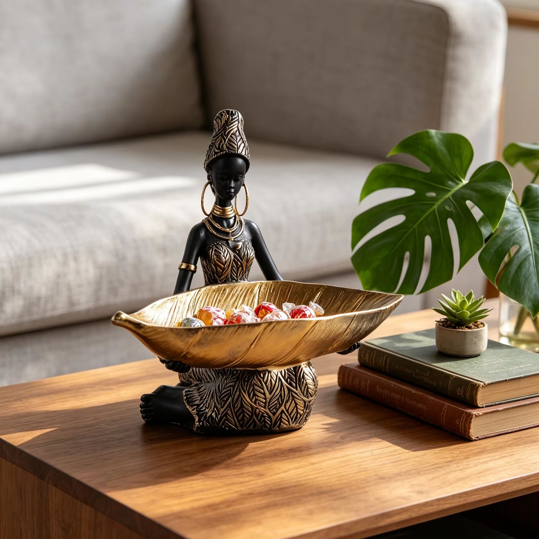 African Girl Holding a Plate S - Interior Design Home recension och pris
